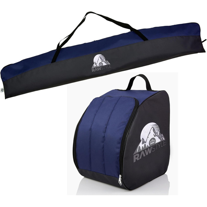 Чохол для лиж Rawstyle Skitasche Set - водонепроникний, 160/180/190 см, чорно-синій