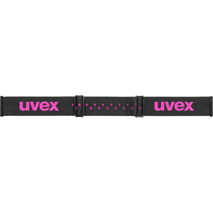 Дитяча лижна маска uvex pwdr FM з візором, антифог, чорна/рожева, універсальний розмір