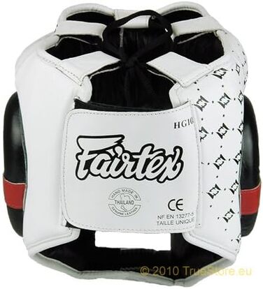 Боксерський шолом Fairtex HG10 для спарингів, білий/чорний, розмір L