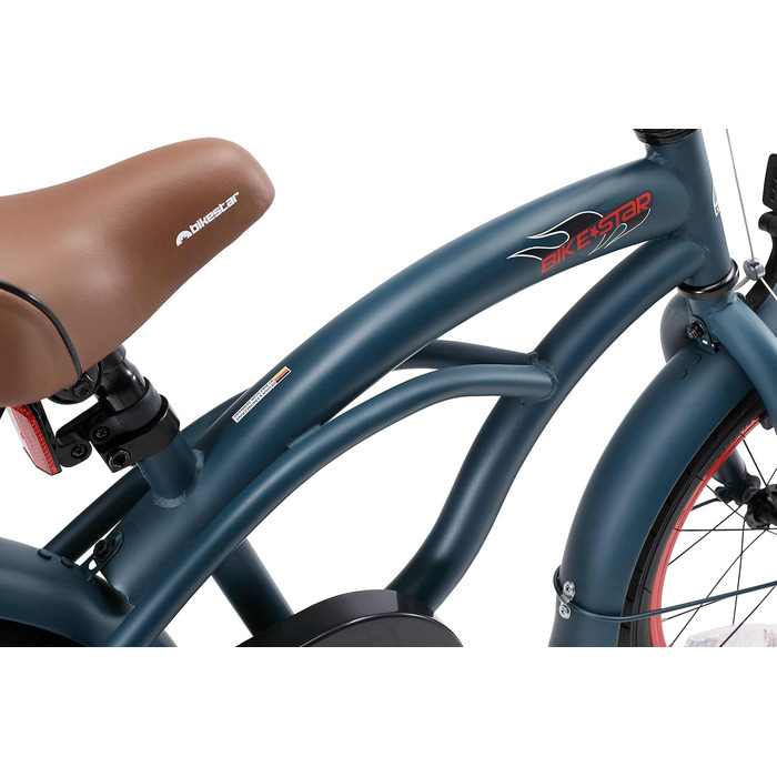 Дитяче велосипед BIKESTAR для хлопчиків 4-5 років | 16-дюймовий круїзний велосипед | Велосипед для дітей | Без ризику - протестуйте