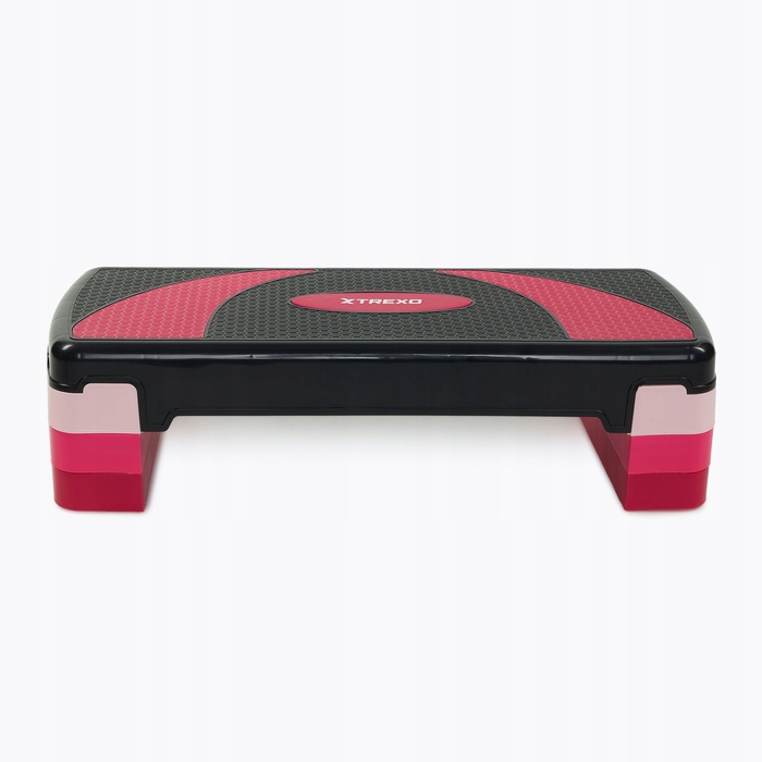Степер для аеробіки XTREXO TXO-B4W009, рожевий, 78x30x20 см, з регулюванням висоти