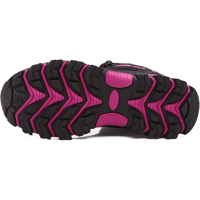 Трекінгові черевики для туризму: жіночі та чоловічі, зручні, легкі, з неслизькою підошвою, розміри 36-45 EU, кольори чорний та рожевий