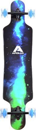 Лонгборд Apollo Galaxy Twin Tip, компліт з високошвидкісними підшипниками ABEC, Drop Through, для фрірайду та круїзингу