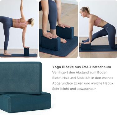 Набір для йоги Bodhi Yoga Starter-Set: йогамат з TPE, 2 блоки EVA, ремінь з бавовни, стартовий комплект для початківців