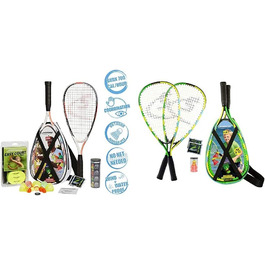 Набір для кросмінтону Speedminton S900 з карбоновими ракетками, 5 воланами Speeder, ігровим полем, сумкою та дитячим набором