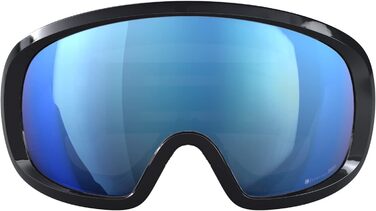 Лижна маска POC Fovea Mid Clarity Comp+ для змагань, чорна з лінзами Spektris Blue, оптимальний огляд