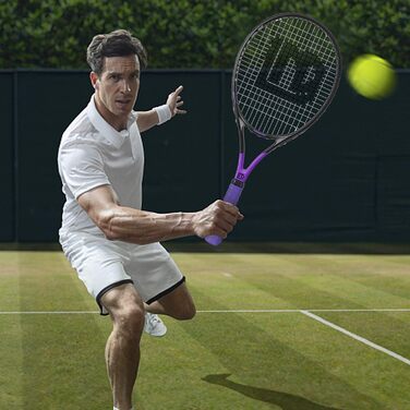 Тенісний набір для дорослих, 2 шт., довговічний, 68.6 см, з'єднаний, легкий, попередньо натягнутий та з новою насічкою, підходить для початківців та досвідчених гравців (фіолетовий/рожевий)