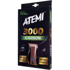 Професійна ракетка для настільного тенісу Atemi 3000 Pro Carbon, анатомічна ручка