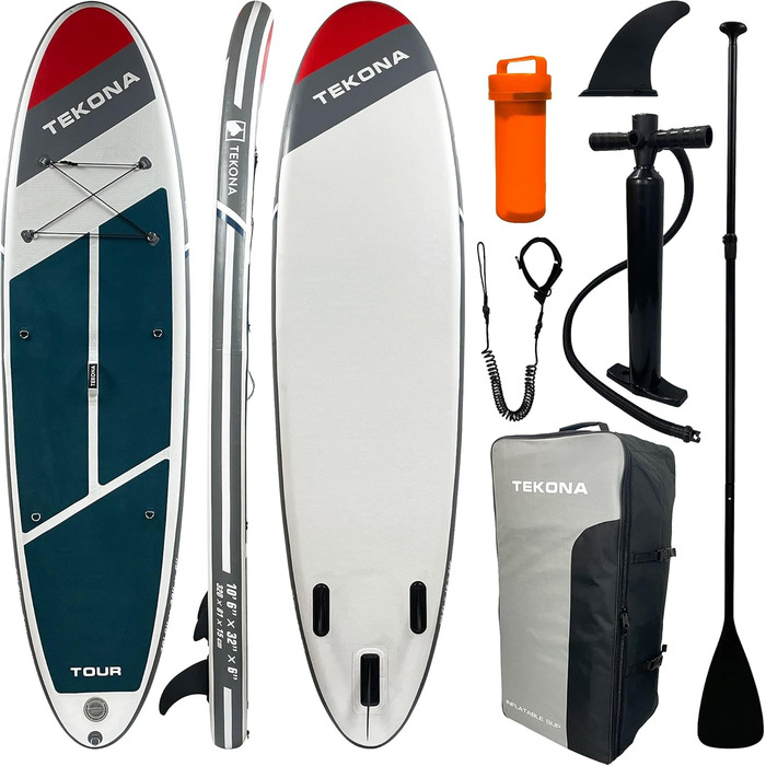 Надувна SUP-дошка TEKONA 300 см з веслом, рюкзаком, насосом, 3 плавниками, комплект для каяка, різні моделі та кольори
