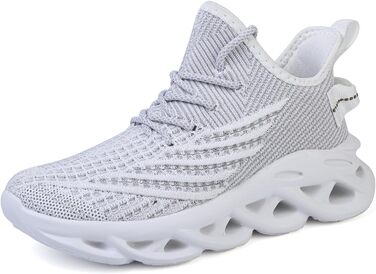 Білі кросівки для хлопчиків, дихаючі, зручні, для занять спортом, тренувань, тенісу та прогулянок, розмір 34 EU