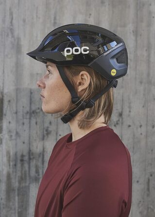 Велосипедний шолом POC Omne Air Resistance MIPS, для MTB та міста, з MIPS захистом, вентиляцією, регульованим козирком, чорний, S (50-56 см)