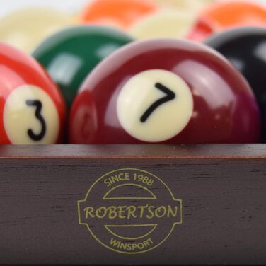 Преміум кулі для більярду Robertson Pool 57,2 мм, турнірний стандарт, з безкоштовним більярдним набором