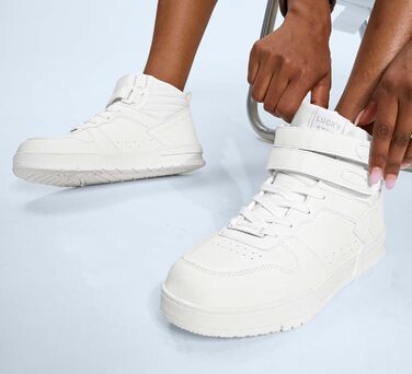 Жіночі баскетбольні черевики Lucky Step з клямкою - стильні кросівки з екошкіри, розмір 39 EU, білі