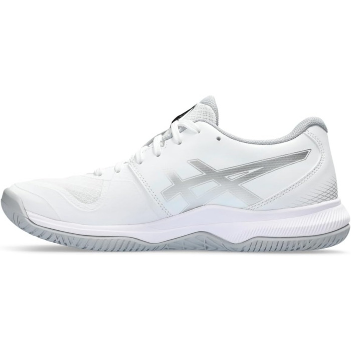 Жіноче спортивне взуття Asics Gel-Tactic 12 для залу, розмір 41.5 EU, білий та срібний