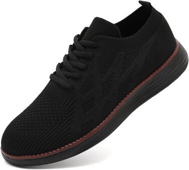 Чоловічі бігові кросівки: спортивне взуття, повсякденне взуття на плоскій підошві, чорного кольору, розмір 45 EU