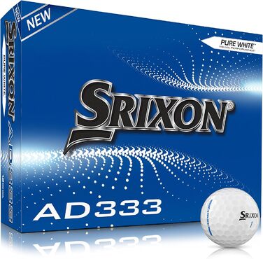 Гольф-м'ячі Srixon AD333 для чоловіків, білі, 12 шт.