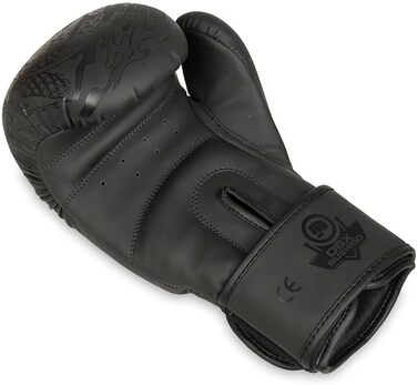 Боксерські рукавички DBX BUSHIDO Black Dragon 12oz для спарингів, кікбоксингу, бойових мистецтв, чорні