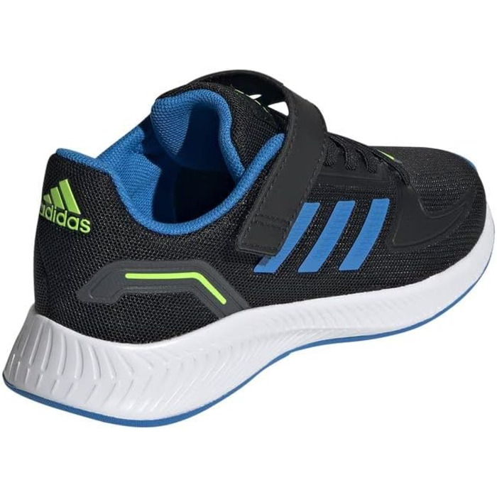 Дитячі кросівки Adidas Runfalcon 2.0 EL для бігу (31 EU, чорний, синій, білий)