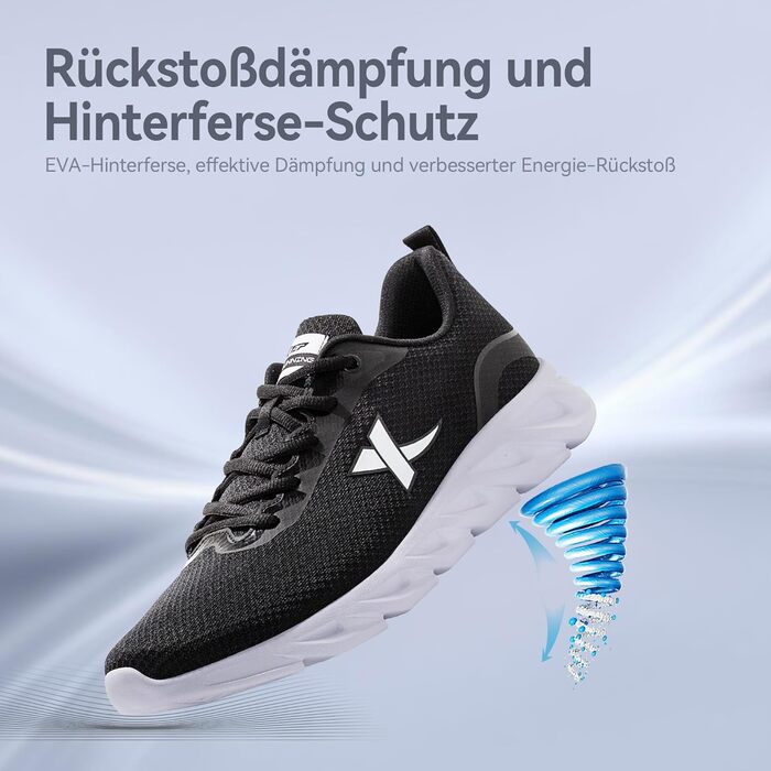 Чоловічі спортивні кросівки XTEP для бігу та відпочинку. Дихаюча сітка, амортизація, біло-чорний колір, розмір 45 EU