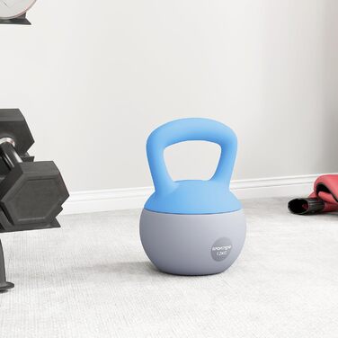 Гантель SPORTNOW Soft Kettlebell 12 кг з нековзким ручним захватом для фітнесу та силових тренувань вдома