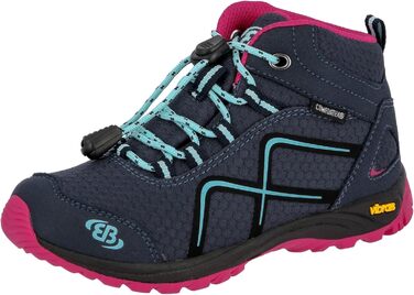 Черевики для трекінгу та хайкінгу Brütting Mädchen Guide, 35 EU, блакитно-рожево-бірюзові