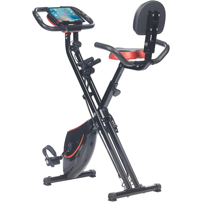 PEARL Sports 2-в-1 складаний орбітрек з еспандерами та тримачем для планшета, 2,5 кг маховик, для дому та літніх людей