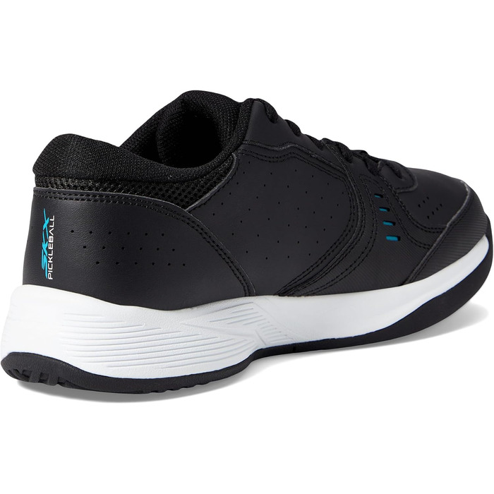 Жіночі кросівки для піклболу Skechers Viper Court Smash для залів та вулиці, Relaxed Fit, чорний/синій, розмір 36 EU