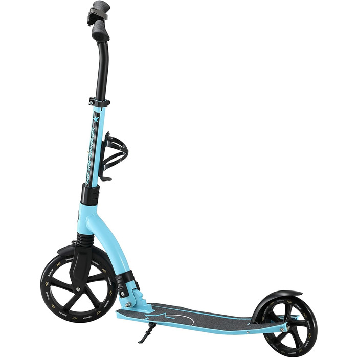 Самокат дитячий та дорослий STAR SCOOTER алюмінієвий, колеса 230мм, блакитний