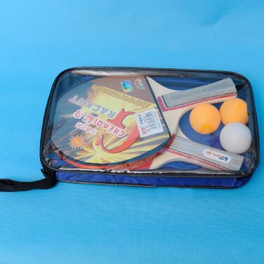 Набір для настільного тенісу з регульованою ручкою та сіткою, ідеальний для гри в приміщенні та на вулиці, а також для тренувань