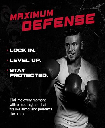 Захисна капа Beast Gear - для боксу, MMA, регбі, кікбоксингу, джудо, карате, хокею та бойових мистецтв. Зручна коробка для зберігання. Захищає зуби, ясна та щелепу. Білий.