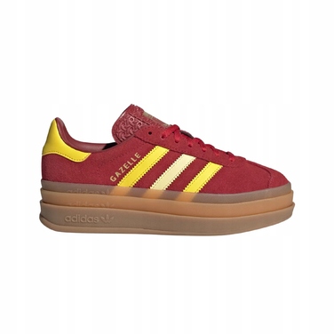 Жіночі кросівки Adidas Gazelle Bold (червоні) на платформі, JR5953, 38