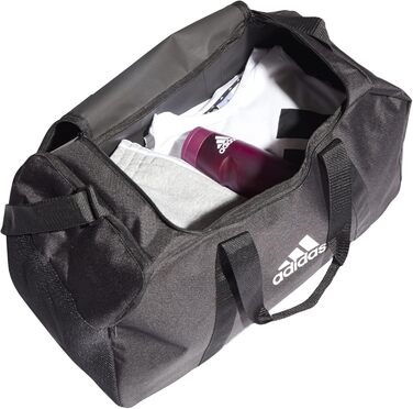 Сумка-дуфел adidas Tiro Primegreen середня, чорна/біла, M