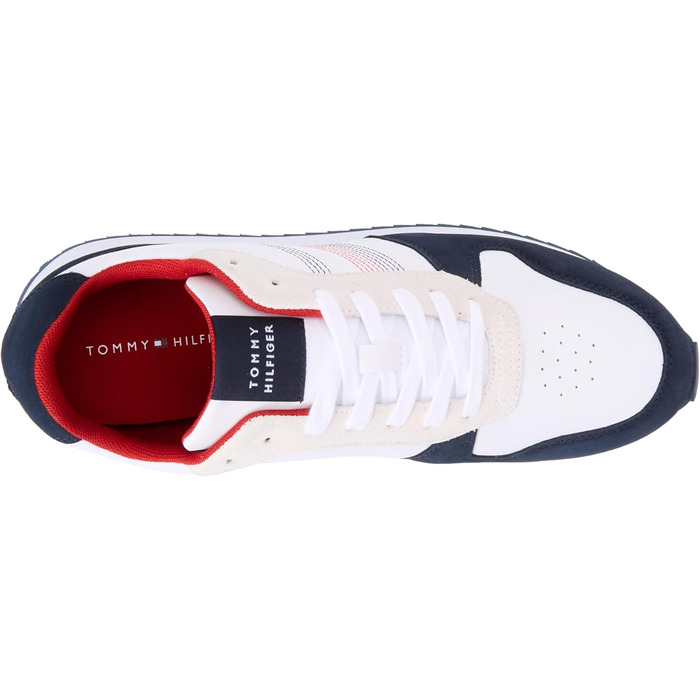 Кросівки Tommy Hilfiger Runner Evo Mix Stitch білі (42 EU, блакитний Desert Sky)