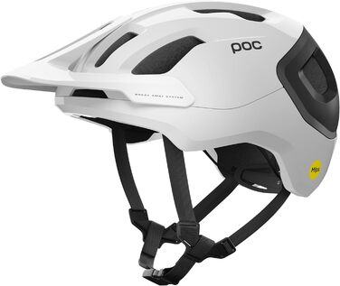Шолом велосипедний POC Axion Race MIPS, L (59-62 см), Hydrogen White/Uranium Black Matt