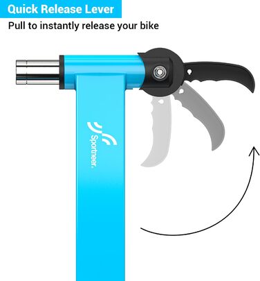 Роликовий тренажер Sportneer для велосипеда - магнітний ролик з 6 рівнями опору для велотренувань в приміщенні (26-28' & 700C)