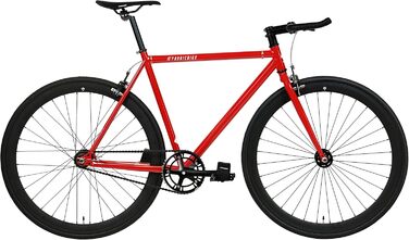 Велосипед FabricBike Original Pro, фікс-гіар, Hi-Ten сталь, міський, 8 кольорів, 3 розміри, 10,45 кг, Pro Red & Matte Black, рама 49 см
