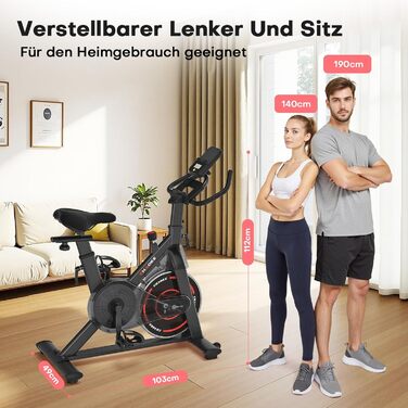 Hometrainer CHAOKE з LCD-монітором: тихе кардіотренування вдома, до 150 кг, чорно-синій