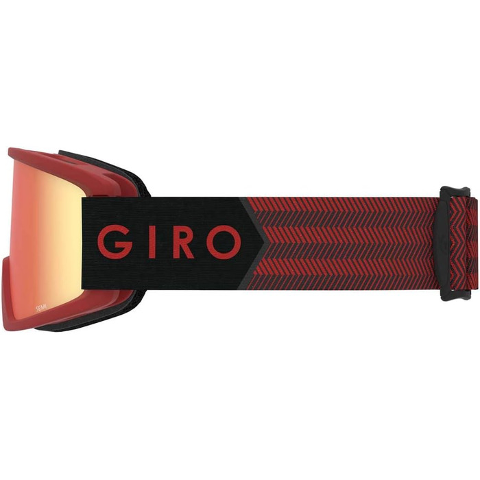 Чоловічі лижні окуляри GIRO SEMI, темно-червоні, розмір M