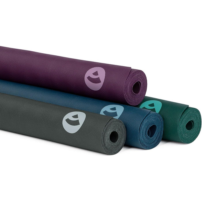 Йога-мат Bodhi ECO PRO XL 200x60 см, натуральний каучук, екстра довгий, нековзкий, для йоги та пілатесу, фіолетовий