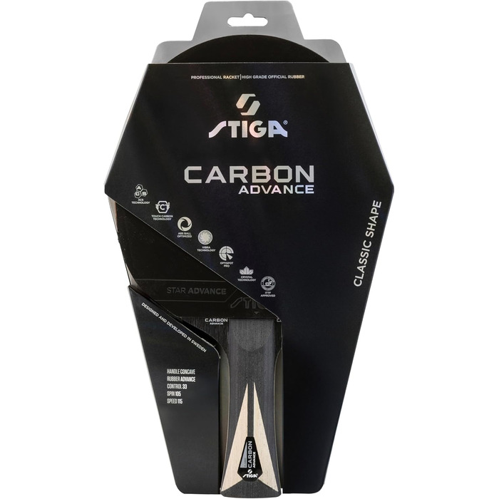 Стіл тенісу ракетка STIGA Carbon Advance (Classic)