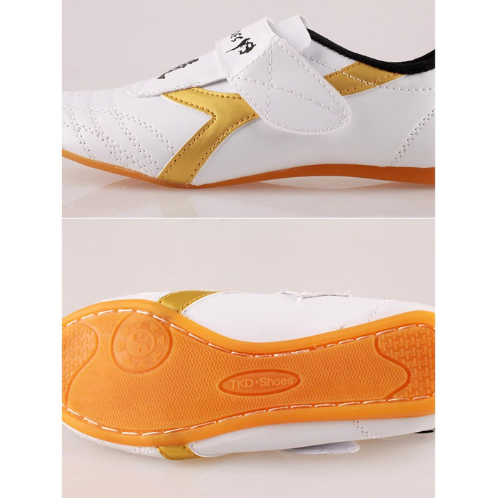 Взуття для тхеквондо Dilwe: дихаючі кросівки для кікбоксингу, тай-чі, конфу, для дорослих та дітей (34 розмір, довжина устілки 22 см)