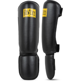 Захисники гомілок BENLEE Guardian з екошкіри, чорні (один)