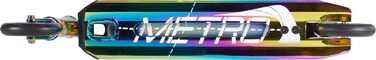 Трюковий самокат Longway Metro 79 см для парку, неохром, наклейка Fantic26