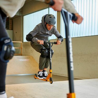 Трюковий самокат HUDORA XR-25.1 з 360° кермом, ABEC 9, золотий, міський та фристайл самокат