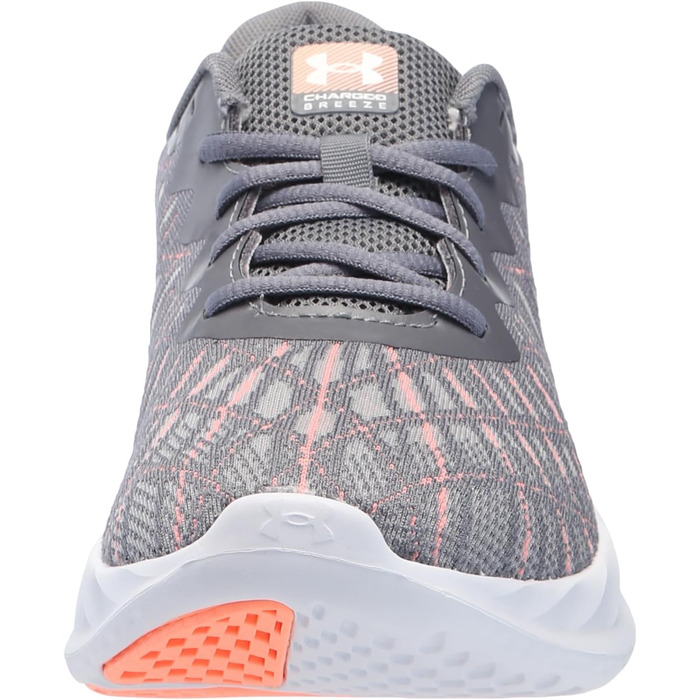Чоловічі бігові кросівки Under Armour Charged Breeze 2 (45.5 EU, Сірий/Помаранчевий)