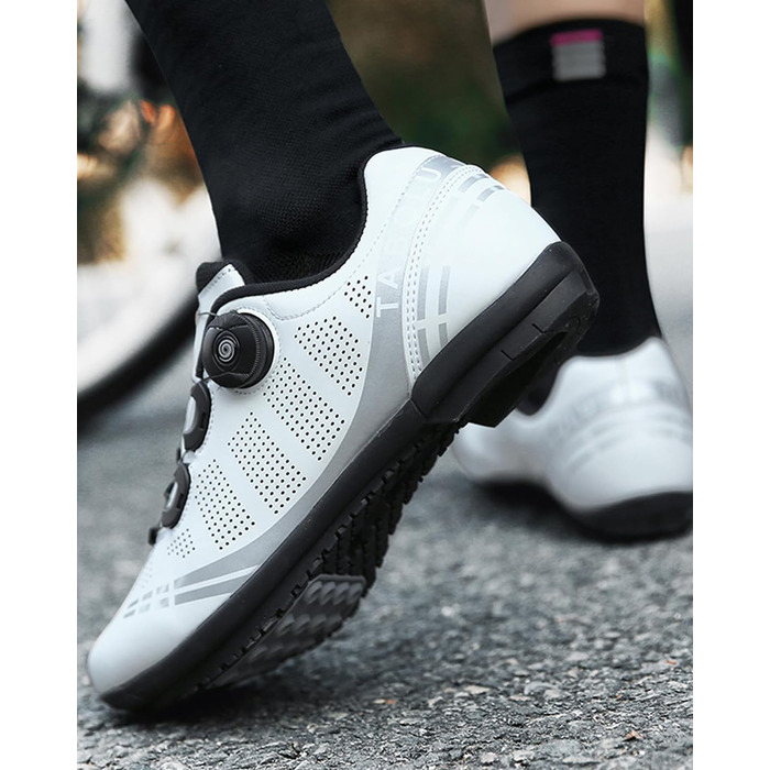 Велосипедні шкарпетки для чоловіків та жінок: шосейні та MTB шкарпетки з гумовою підошвою, дихаючі кросівки, шкарпетки без фіксації, шкарпетки для гірського велосипеда, розміри 36-47 EU, 40 EU, білі