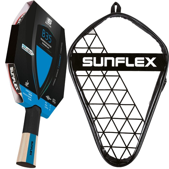 Ракетка для настільного тенісу Sunflex® Color COMP B35: професійна, з ITTF схваленням, для тренувань та змагань, з кейсом