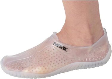 Seac SoftGummischuhe: унісекс аквашузи для пляжу, моря, басейну та відпочинку (43/44 EU, прозорі)