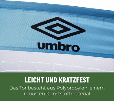 Футбольні ворота Umbro 110x78x78 см з сумкою, пластикові, для дітей і дорослих, для саду, дому та вулиці, чорні