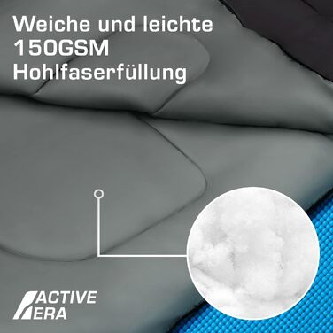 Сплячий мішок Active Era Mumienschlafsack для кемпінгу: зимовий, літній, водонепроникний, ультралегкий, -10°C до 10°C